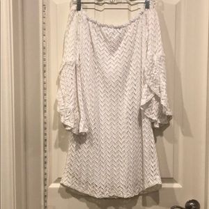 White “Karlie” Off the Shoulder Dress